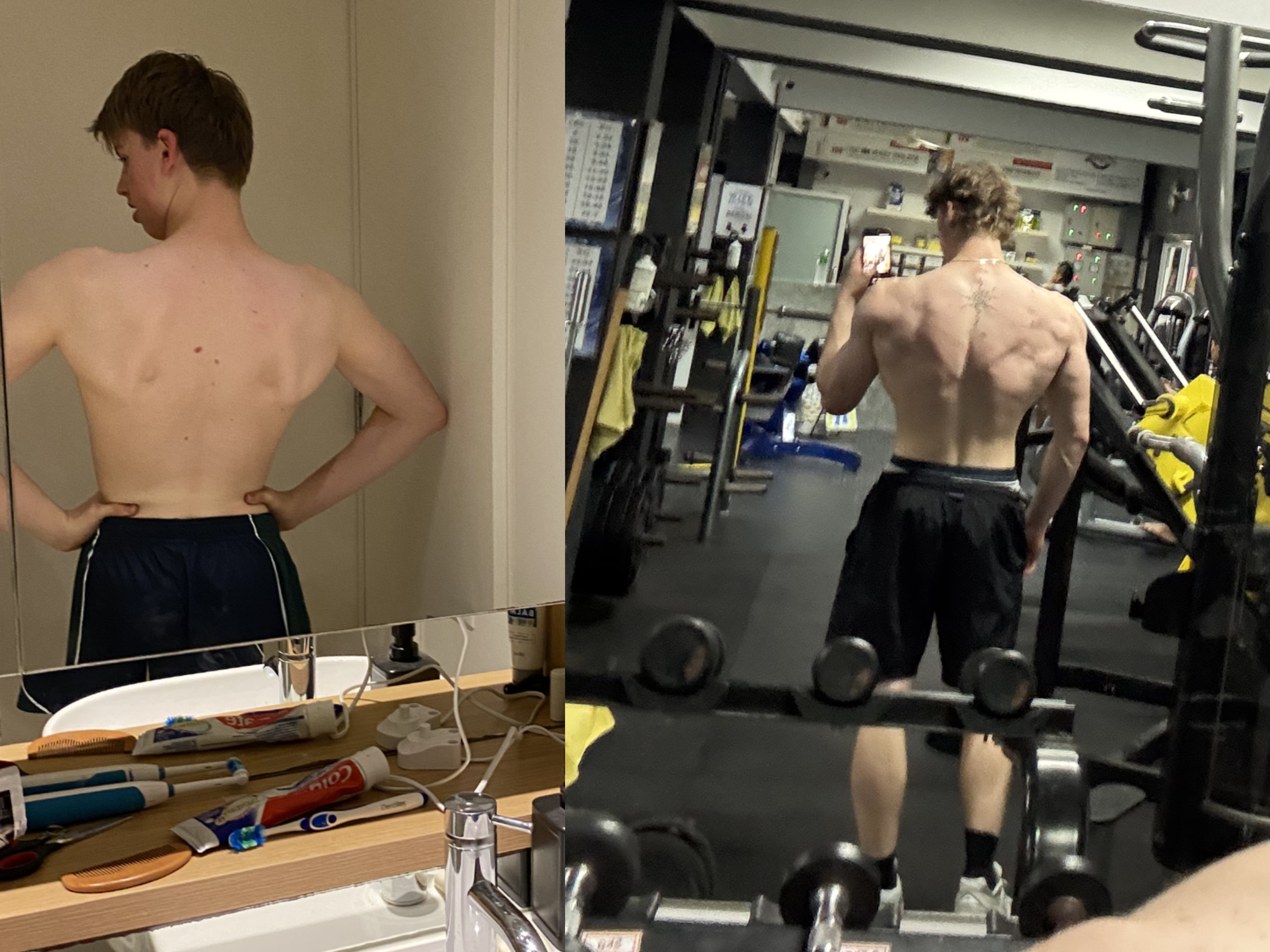 Max French, 3 year back transformation