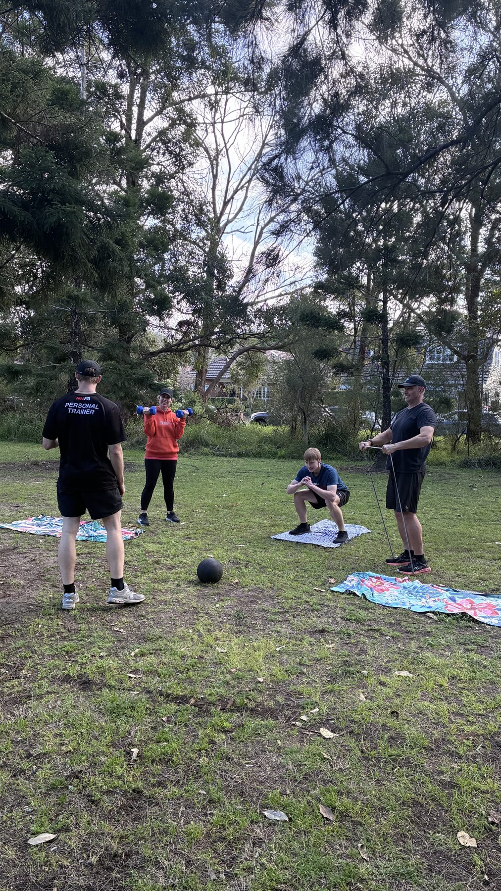 Heart & Hustle group class training in the park